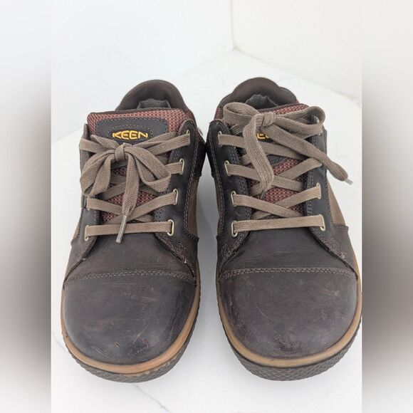 KEEN Destin Low Brown Leather Steel Toe EH Utility Safety work bootShoes Men 8.5 - Picture 3 of 13